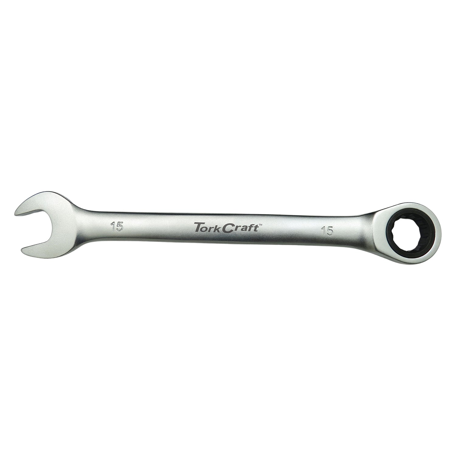 COMBINATION RATCHET WRENCH 15MM FIXED HEAD SPANNER