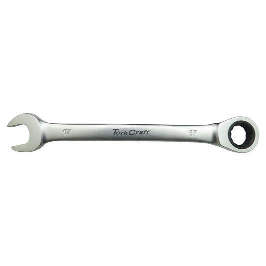 COMBINATION RATCHET WRENCH 17MM FIXED HEAD SPANNER