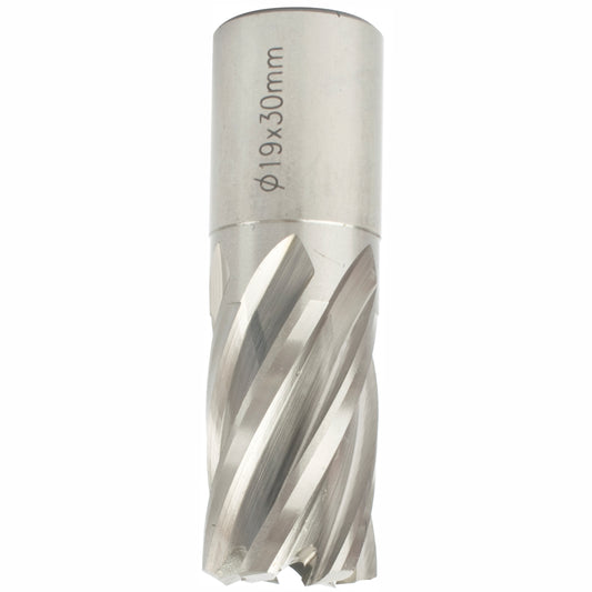 ANNULAR HOLE CUTTER HSS 19 X 30MM WELD SHANK 19.05MM