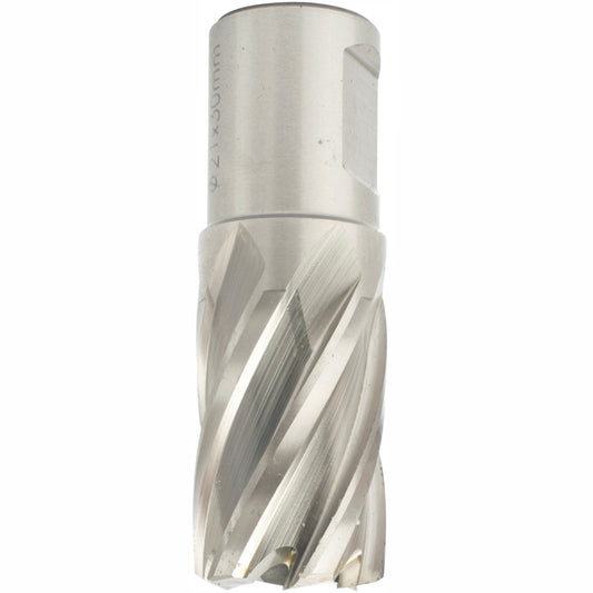 ANNULAR HOLE CUTTER HSS 21 X 30MM WELD SHANK 19.05MM