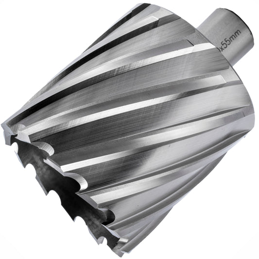 ANNULAR HOLE CUTTER HSS 60 X 55MM WELD SHANK 19.05MM