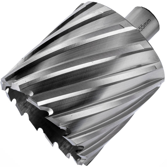 ANNULAR HOLE CUTTER HSS 65 X 55MM WELD SHANK 19.05MM