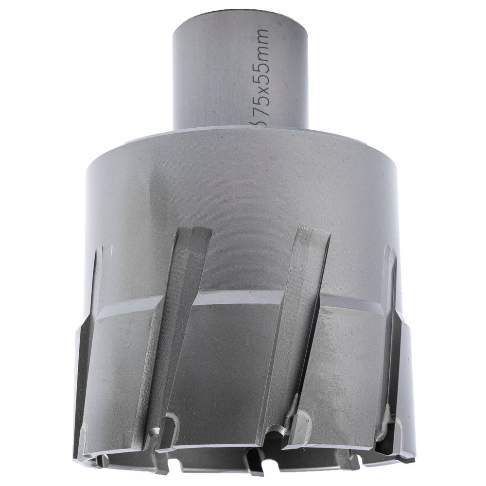 ANNULAR HOLE CUTTER TCT 75 X 55MM WELD SHANK 31.75MM