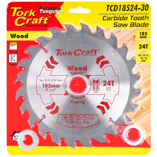 BLADE TCT 185 X 24T 30/20/16/1 GENERAL PURPOSE COMBINATION