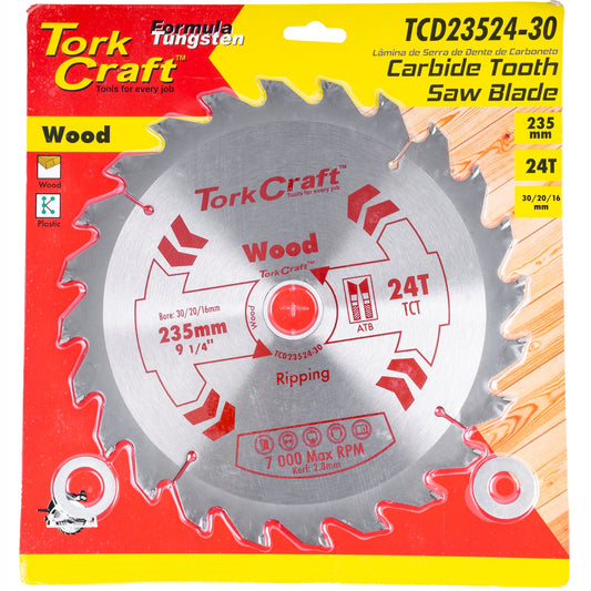 BLADE TCT 235 X 24T 30/20/16 GENERAL PURPOSE RIP