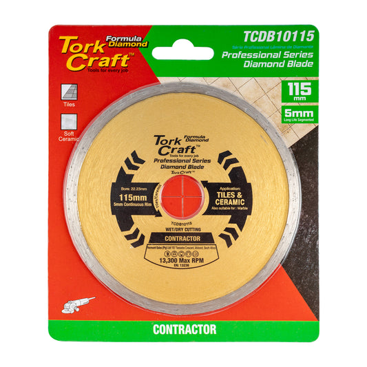 DIAMOND BLADE 115MM CONT.RIM PROFESIONAL