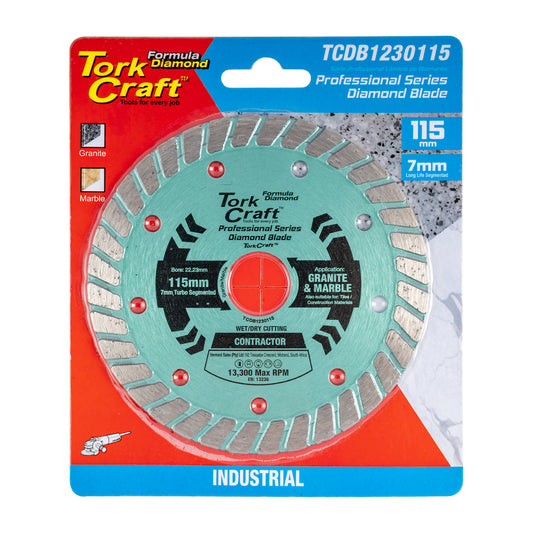 DIAMOND BLADE 115MM TURBO HOT PRESSED