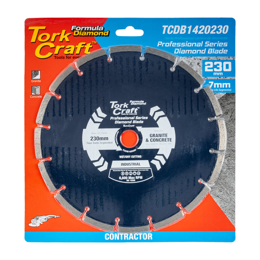 DIAMOND BLADE 230MM SEGMENTED LASER INDUSTRIAL
