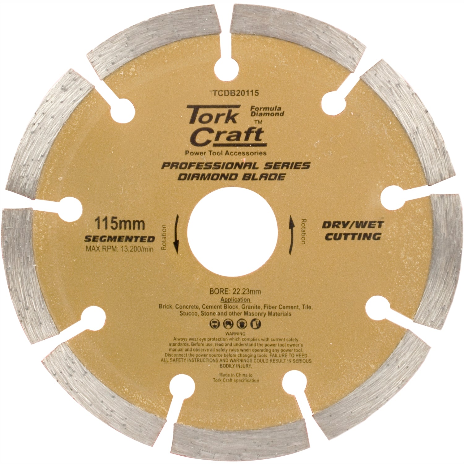 DIAMOND BLADE 115MM SEGMENTED PROFESIONAL