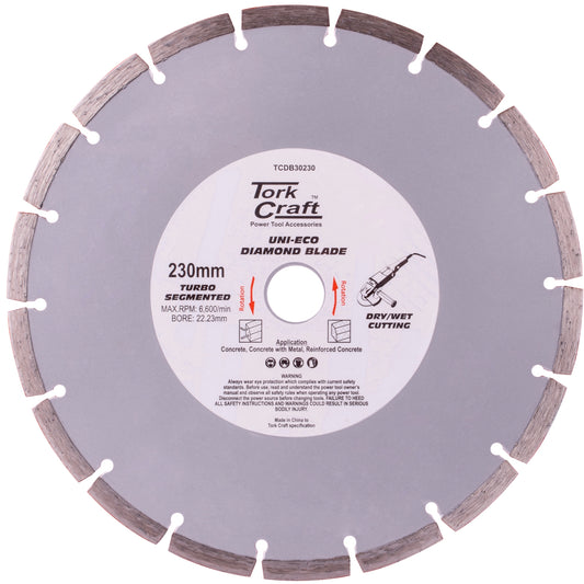 DIAMOND BLADE SEGM 230MM REINFORCED CONCRETE