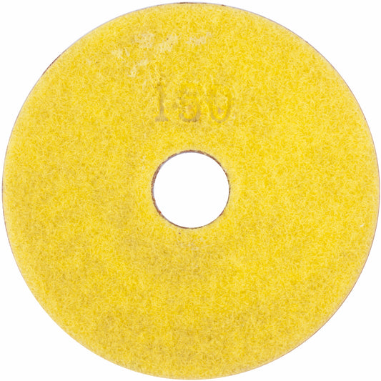 100MM DIAMOND WET POLISHING PAD 150 GRIT YELLOW
