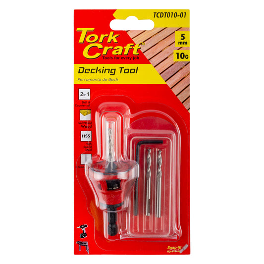 DECKING TOOL 10G STD HEAD PRE-DRILL & COUNTERSINK