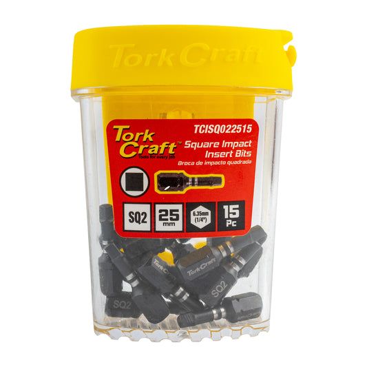 IMPACT SQUARE SQ NO.2 X 25MM 15PC TIC TAC CASE