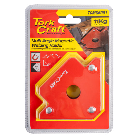 MAGNETIC WELDING HOLDER 11.4KG P/FORCE 45-90-135 DEG MULTI ANGLE