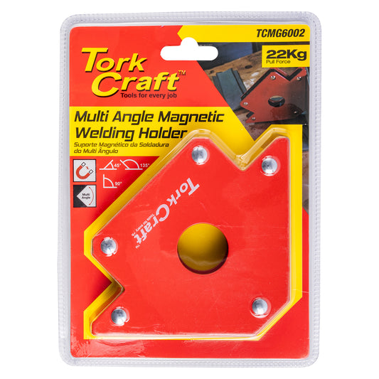 MAGNETIC WELDING HOLDER 22.7KG P/FORCE 45-90-135 DEG. MULTI ANGLE