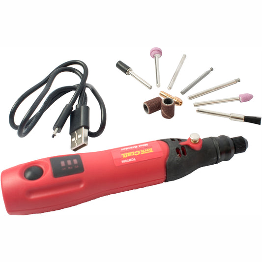 MINI TOOL SET CORDLESS 3.7V LI-ION USB RECHARGEABLE C/W ACCESORIES