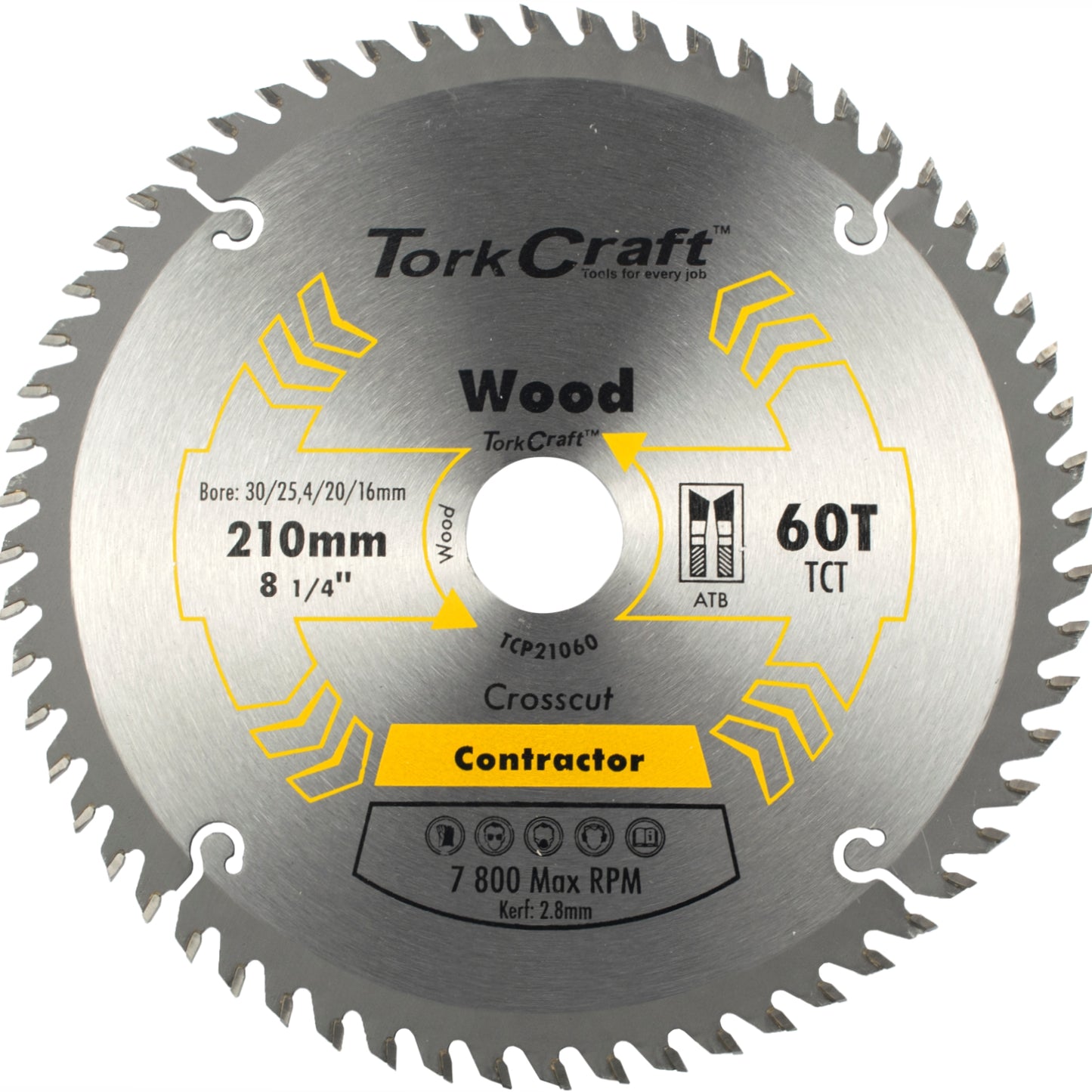 BLADE CONTRACTOR 210 X 60T 30-1-20-16 CIRCULAR SAW TCT