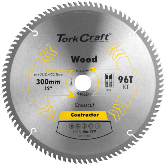 BLADE CONTRACTOR 300 X 96T 30/1/20/16 CIRCULAR SAW TCT