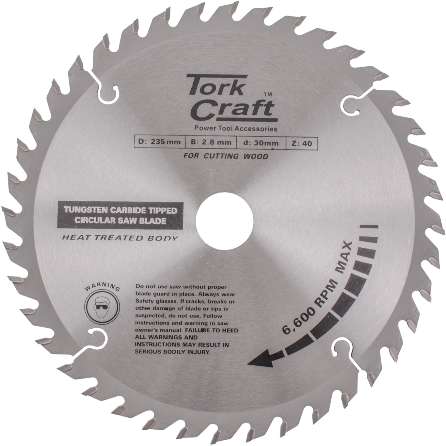 BLADE TCT 235 X 40T 30/25/16 ATB POSITIVE PROFESIONAL INDUSTRIAL