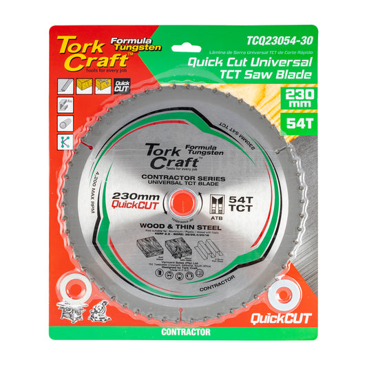 UNIVERSAL QUICK CUT TCT BLADE 230X54T 30-20
