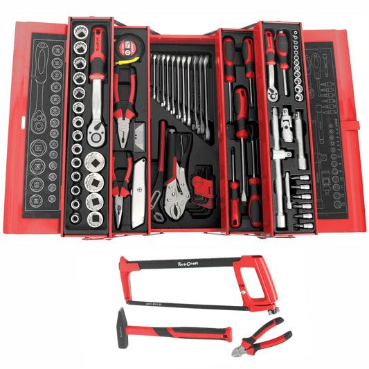 TRADESMAN CANTILEVER TOOL BOX 88PC 5 X TRAY 468X200X203MM
