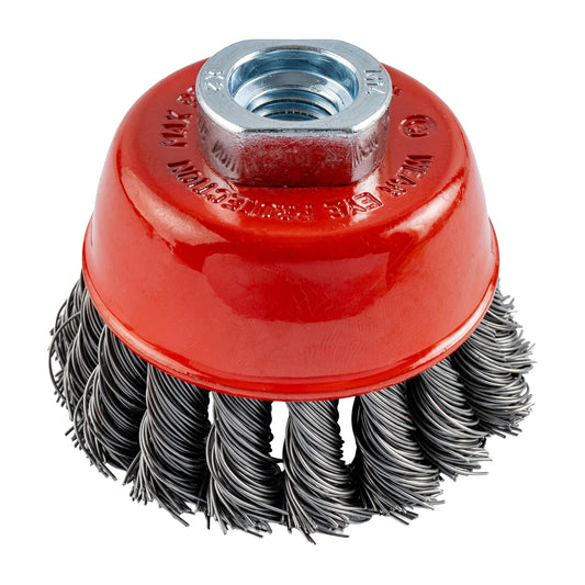 WIRE CUP BRUSH TWISTED 80MMXM14 BULK