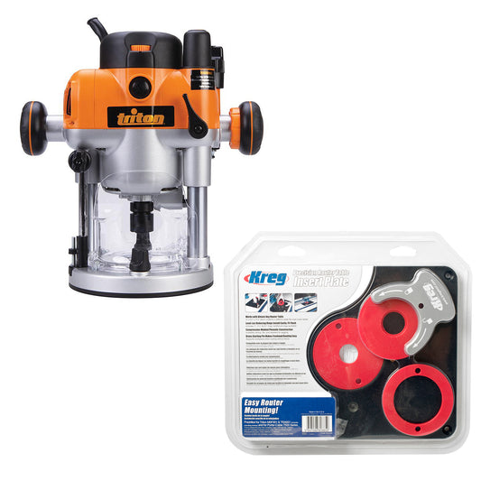 TRITON ROUTER TRA001 WITH  KREG  ROUTER TABLE INSET PLATE PRS4034 KIT