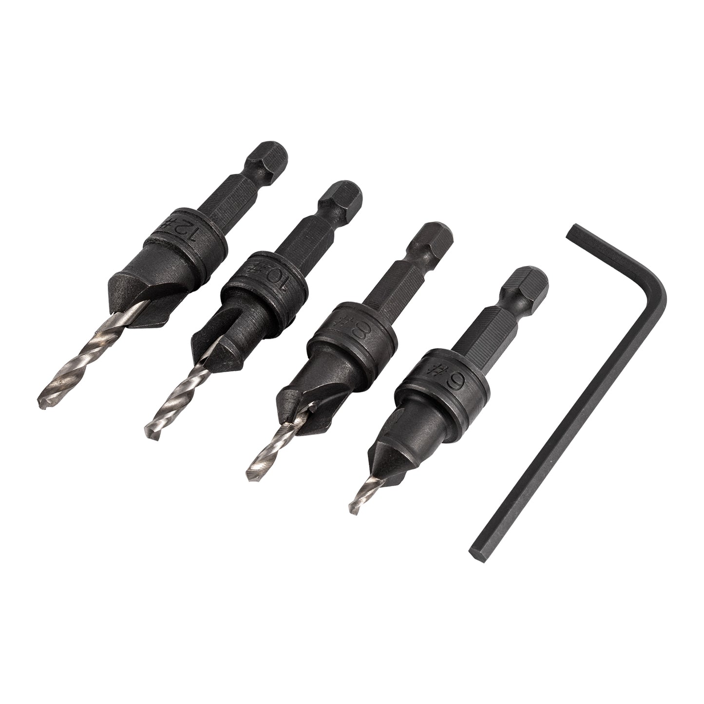 SCREW PILOT/COUNTERSINK SET 4PCE