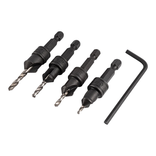 SCREW PILOT/COUNTERSINK SET 4PCE