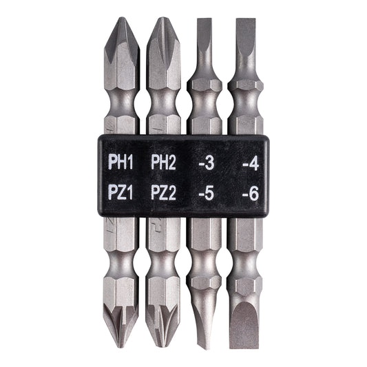 4PC 65MM DOUBLE END BIT SET PZ/PH/SL