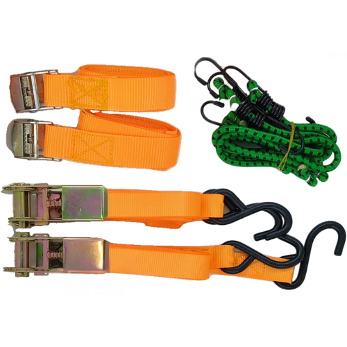 Ratchet Tie Down 8Pce Assorted Rtd-010