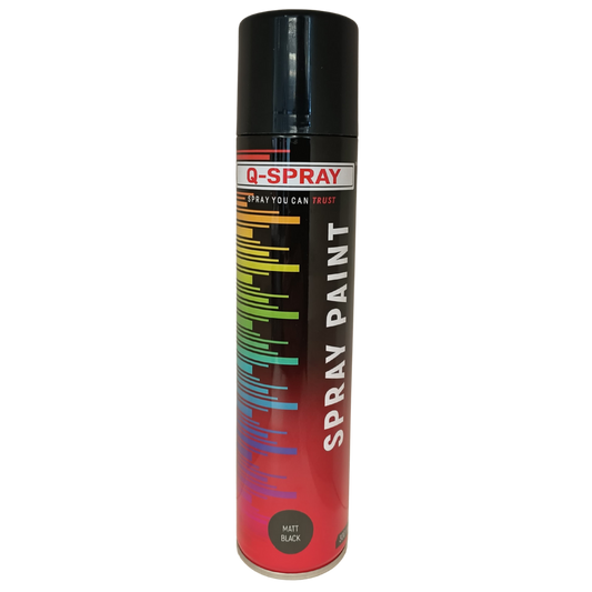 Q-Spray Paint Matt Black 300Ml