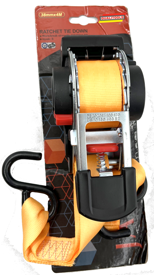 Ratchet Tie Down 1Pce 38Mm X 4M Rtd-002