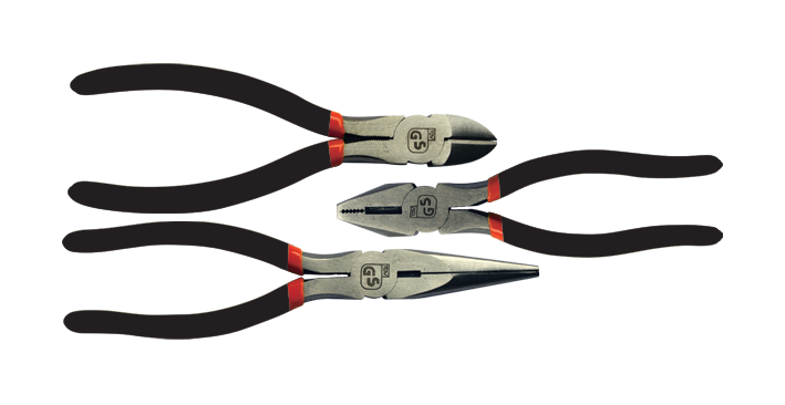 Pliers Set 3Pce 160Mm