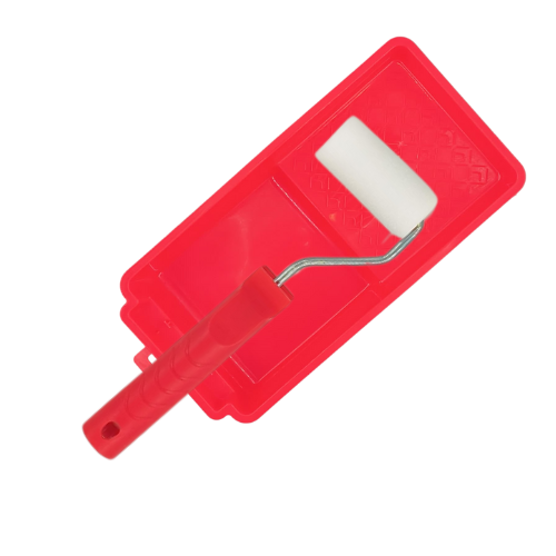 Paint Roller Polyester Foam + Tray Set 70Mm