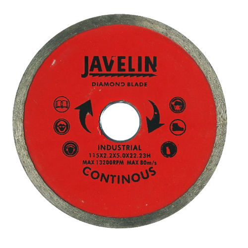 Rotary Continuous Rim Diamond Blade 115Mm, Red