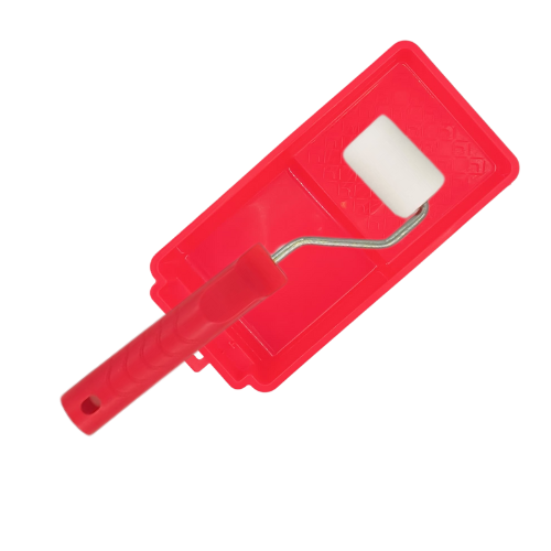 Paint Roller Polyester Foam + Tray Set 50Mm