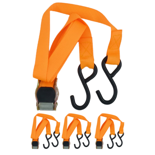 Ratchet Tie Down 4Pce 25Mm X 1.8M Rtd-007