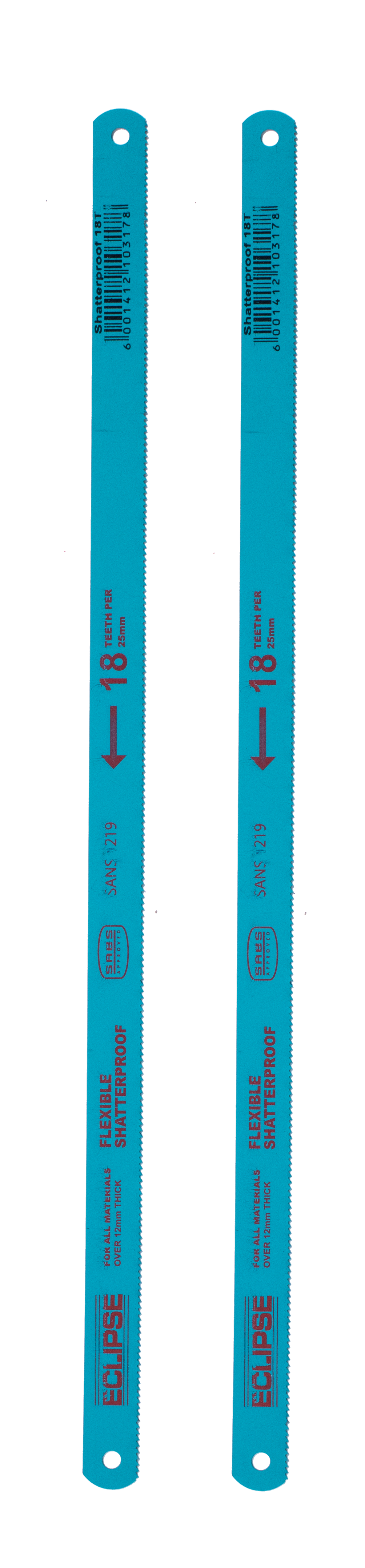 Blades 2Pce Shatterproof Hss 18T