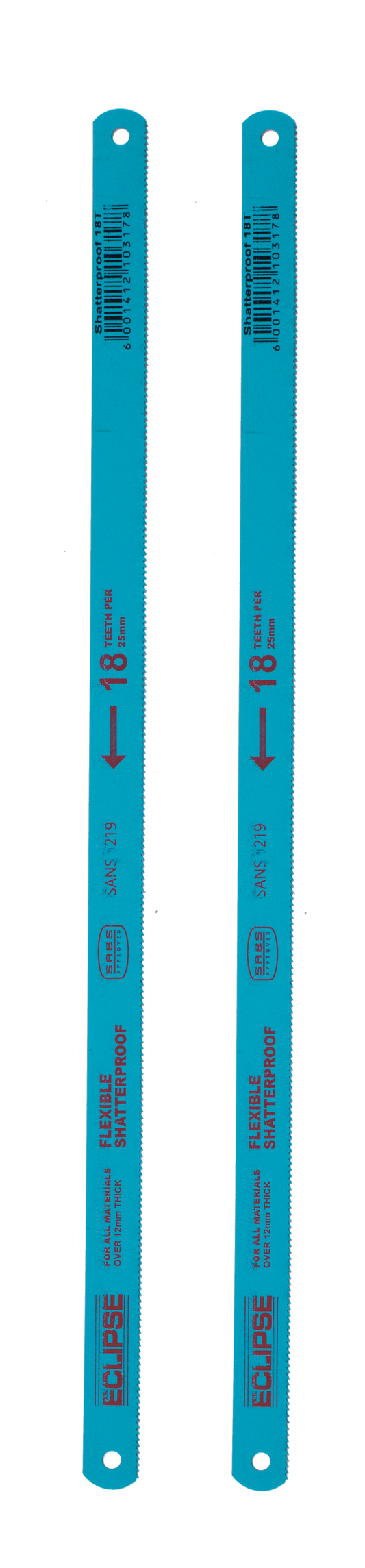 Blades 2Pce Shatterproof Hss 18T