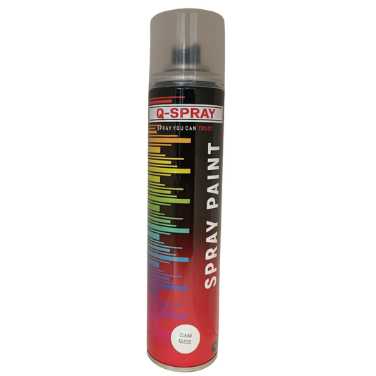 Q-Spray Paint Clear Gloss 300Ml
