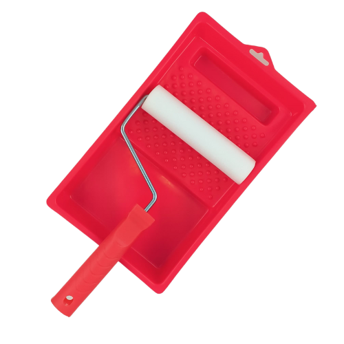 Paint Roller Polyester Foam + Tray Set 150Mm