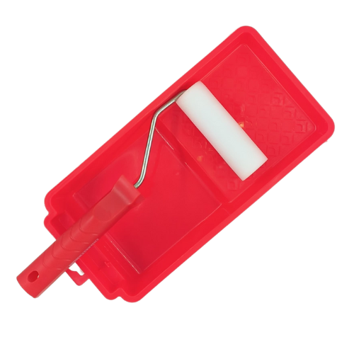 Paint Roller Polyester Foam + Tray Set 110Mm