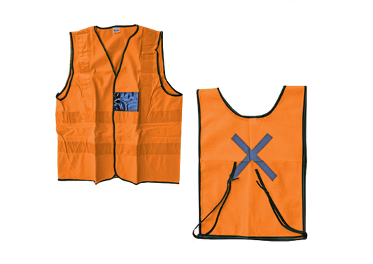 Reflective Waist Jacket Orange - Medium