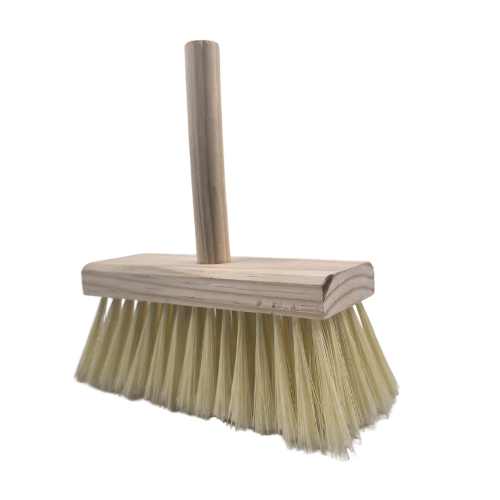 Brush Whitewash Wooden Handle