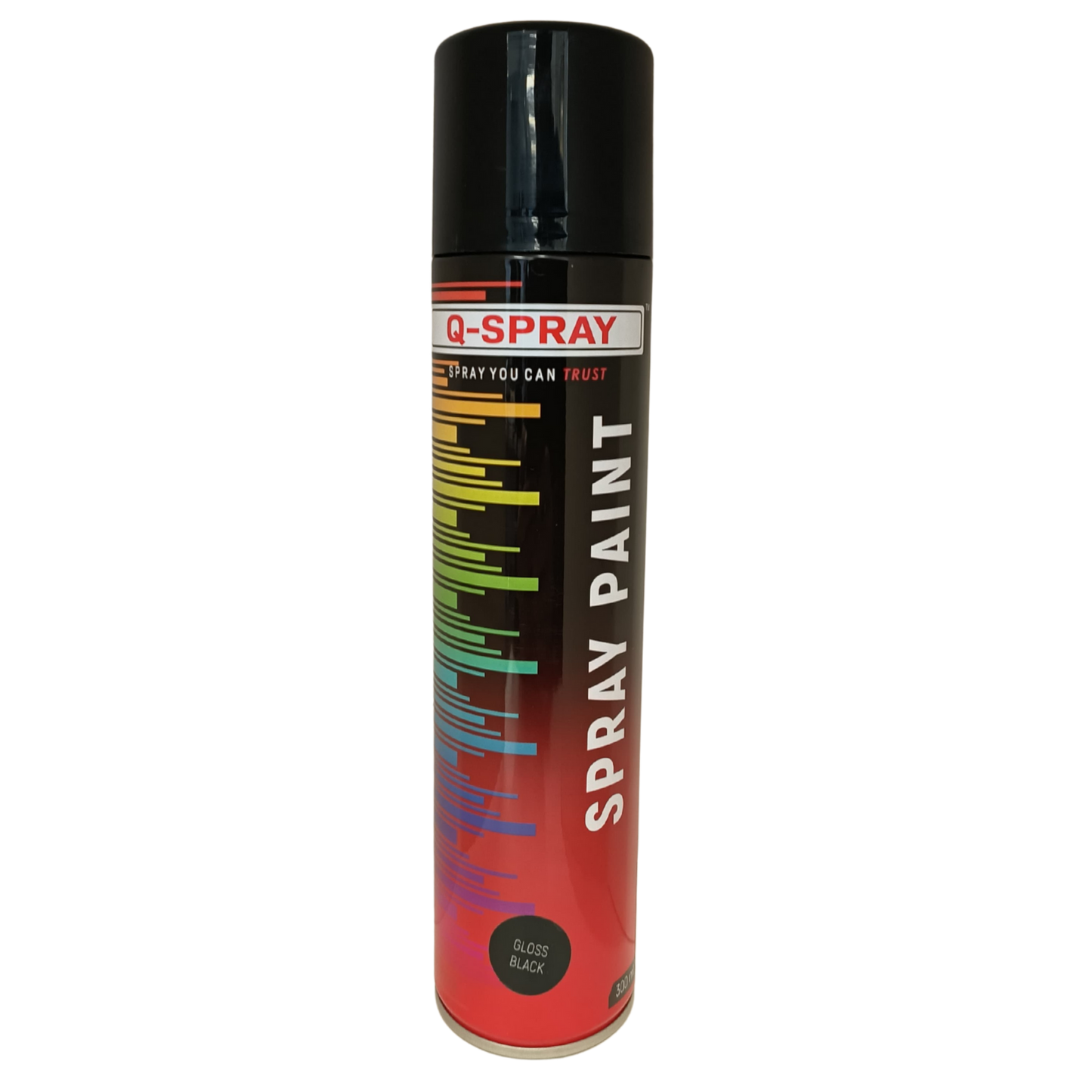 Q-Spray Paint Gloss Black 300Ml