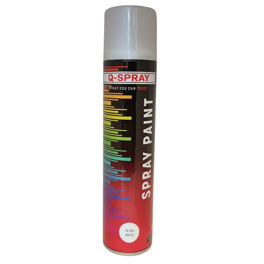 Q-Spray Paint Gloss White 300Ml