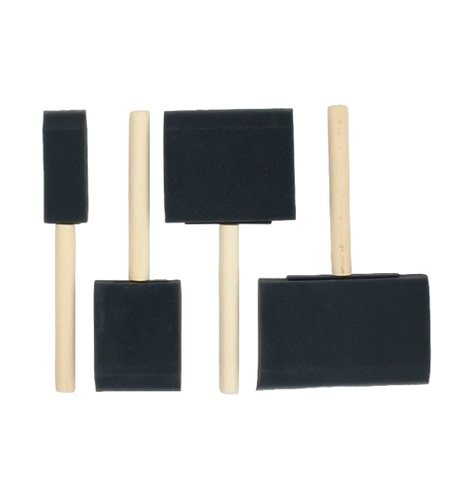 Paint Brush Sponge 4Pce Set 25,50,75,100Mm