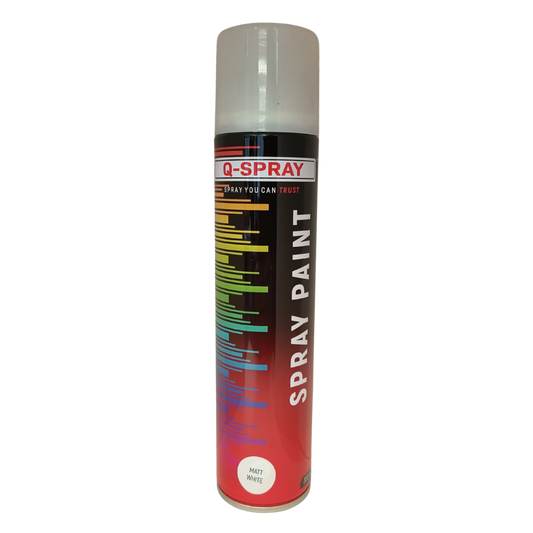 Q-Spray Paint Matt White 300Ml
