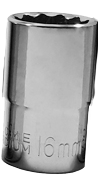 Socket 1/2" Dr 16Mm